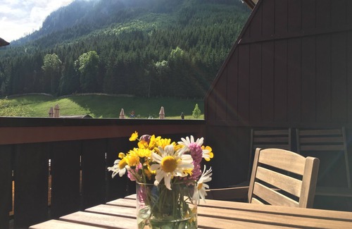 Gosau Apartamento | Apartment Kogelblick Gosau (with balcony and wellness area)
