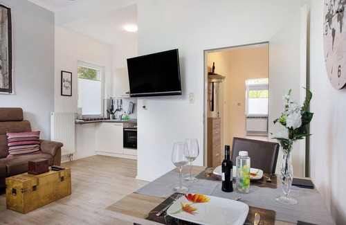 Center Apartamento | Apartamento "Komfortable Ferienwohnung Nähe Südstrand" con balcón y Wi-Fi