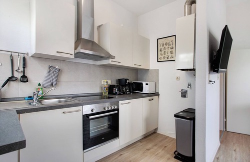 Center Apartamento | Apartamento "Komfortable Ferienwohnung Nähe Südstrand" con balcón y Wi-Fi