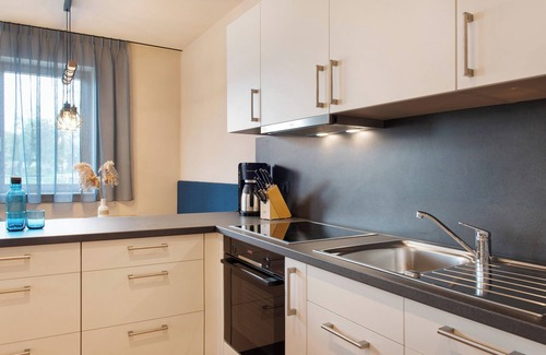 Herbertingen Apartamento | Apartamento 'Krähbach' con terraza privada y Wi-Fi