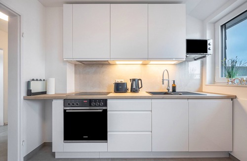 Uelzen Apartamento | Apartamento 'Kroge' con balcón y Wi-Fi