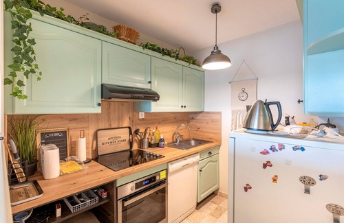 Bourgenay Apartamento | Apartamento 'La Houle, Appartement Face Mer' con vistas al mar, balcón y Wi-Fi
