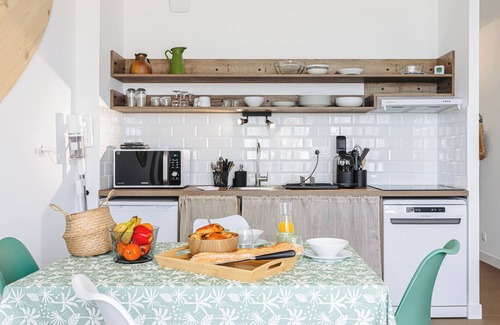 Rivedoux-Plage Apartamento | Apartamento 'La Plage, T2' con vistas al mar, terraza privada y Wi-Fi