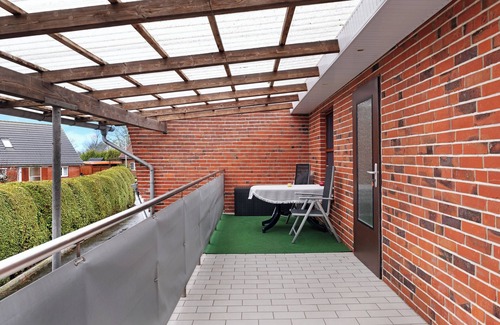 Neuenkirchen Apartamento | Apartamento 'Landferien Schütt' con balcón