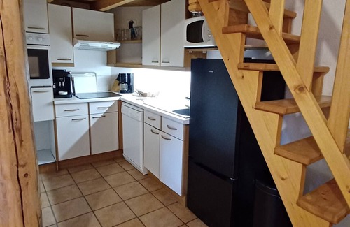 Val Cenis Apartamento | Apartamento 'Les Chardons' con vistas a la montaña, balcón y Wi-Fi