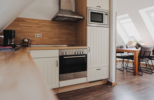 Baltrum Apartamento | Apartamento 'Lord Nelson' con terraza compartida, jardín compartido y Wi-Fi