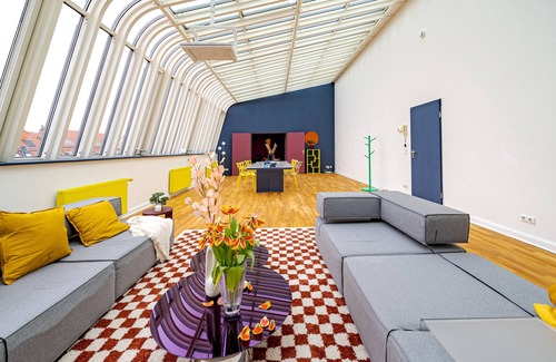 Mitte Apartamento | Apartamento-Lujoso-Baño Privado-Vista a la Ciudad-SKY LOFT