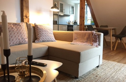 Babelsberg Nord Apartamento | Apartamento 'Mit Sauna' con terraza privada y Wi-Fi