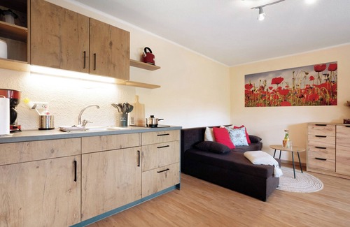 Schmogrow Apartamento | Apartamento 'Mohnblüte' con jardín compartido, balcón y Wi-Fi