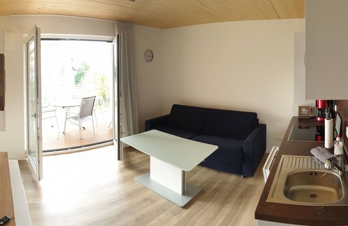 Unteruhldingen Apartamento | Apartment "Neubau" 2nd floor, barrier-free, 30sqm, 1 bedroom, 1 living/sleeping area max. 3 persons