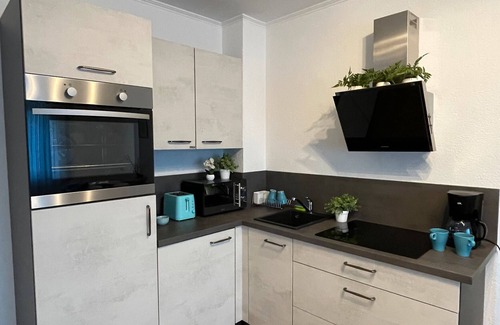 Bad Bergzabern Apartamento | Apartamento 'Neue Orchideen-apartments Im Haus' con jardín compartido, balcón y Wi-Fi