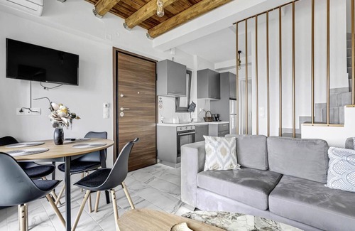Nikiana Apartamento | Apartamento 'Oceanida' con vistas al mar, Wi-Fi y aire acondicionado