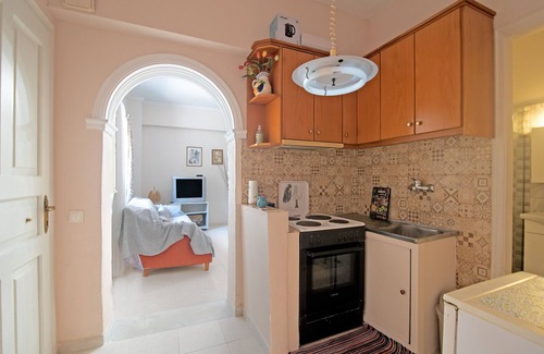 Kanoni Apartamento | Apartamento "Palaiopolis House" con vistas a la montaña, Wi-Fi y terraza