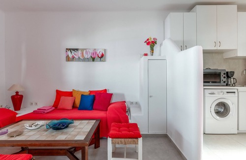 Agios Ioannis Apartamento | Apartamento 'Paris House' con vistas al mar, Wi-Fi y aire acondicionado