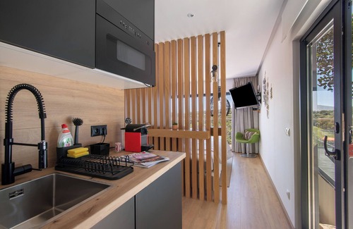 Sao Bras de Alportel Apartamento | Apartamento 'Tiny House' con vistas a la montaña, Wi-Fi y aire acondicionado