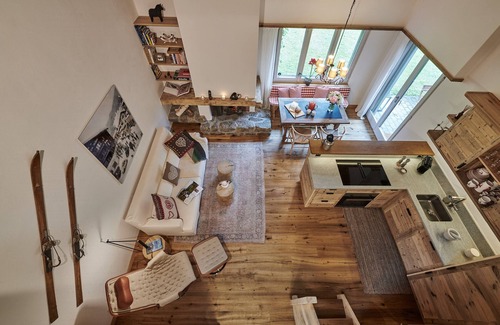 Klosters Platz Apartamento | Apartamento 'Randulina' con terraza compartida, jardín privado y Wi-Fi