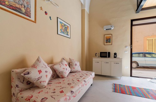 Alezio Apartamento | Apartamento 'Simone' con Wi-Fi y aire acondicionado