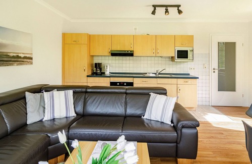 Baltrum Apartamento | Apartamento 'Hus Uiterst-Hörn Steuerbord' con jardín compartido y Wi-Fi