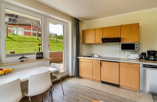 Baltrum Apartamento | Apartamento 'Hus Uiterst-Hörn Backbord' con vistas al mar, jardín y Wi-Fi