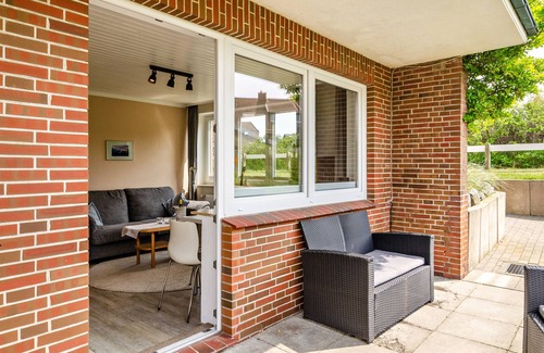 Baltrum Apartamento | Apartamento 'Hus Uiterst-Hörn Backbord' con vistas al mar, jardín y Wi-Fi