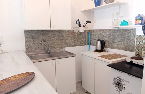 Mirties Apartamento | Apartamento 'Syrios Suites No 1' con vistas al mar, Wi-Fi y aire acondicionado
