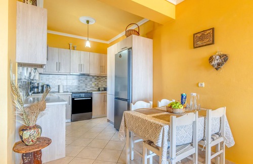 Lefkimmi Apartamento | Apartamento 'Villa Spartera Sea View' con vistas al mar, Wi-Fi y aire acondicionado.