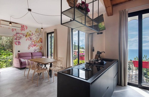 Pieve Ligure Apartamento | Apartamento 'Villino Ortensia - Le Pale' con vistas al mar, Wi-Fi y aire acondicionado