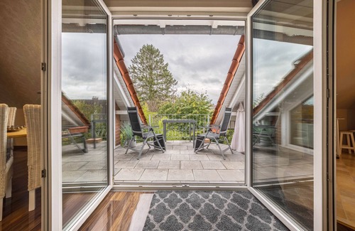 Heessen Apartamento | Apartamento 'Weserbergland' con balcón y Wi-Fi