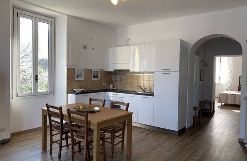 Claino Con Osteno Apartamento | Apartment with garden, direct access to the lake in ancient villa