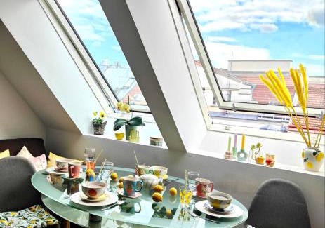 Erdberg Apartamento | Apartment with a terrace