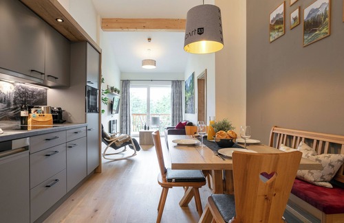 Haus im Ennstal Apartamento | Apartment with a spa and a balcony