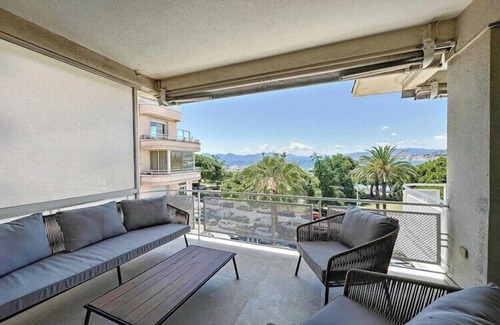 Pointe Croisette Apartamento | Apartamento con terraza vista al mar