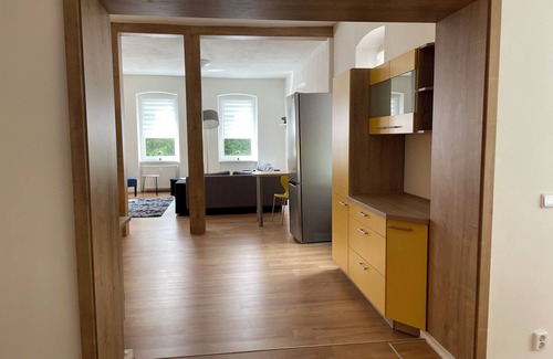 Bad Schandau Apartamento | Apartments Badallee 4, Bad Schandau, apartment no. 5, 140m2 with balcony, 3BR