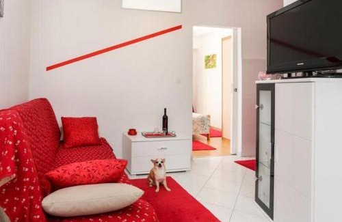Babin Kuk Apartamento | Apartments Pojko - Standard One-Bedroom Apartment with Terrace Red