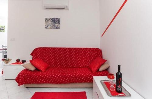 Babin Kuk Apartamento | Apartments Pojko - Standard One-Bedroom Apartment with Terrace Red