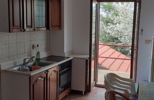 Novi Vinodolski Apartamento | Apartments Rudi - One Bedroom Apartmen with Terrace and Sea View