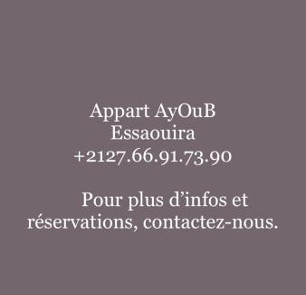 Essaouira Apartamento | Appart Ayoub