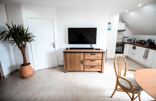 Saint-Guenole Apartamento | APPART-DUPLEX VUE MER PANORAMIQUE BALCON & PISCINE proche commerce