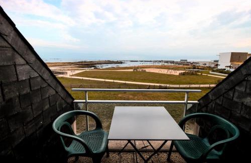 Saint-Guenole Apartamento | APPART-DUPLEX VUE MER PANORAMIQUE BALCON & PISCINE proche commerce