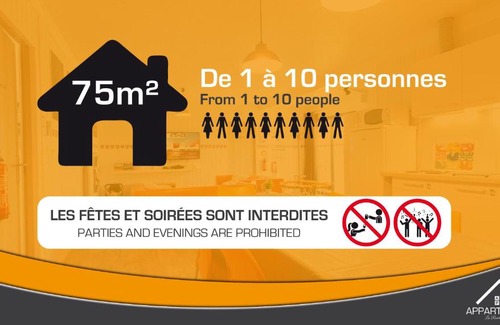 Les Rosiers-sur-Loire Apartamento | Appart'hôtel Les Prés Blondeau - 1 à 10 personnes - 3 chambres - Terrasse - Parking privé - Wifi