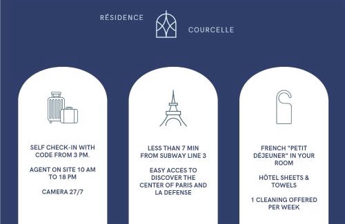 Levallois-Perret Apartamento | Appart Hôtel Résidence Courcelle