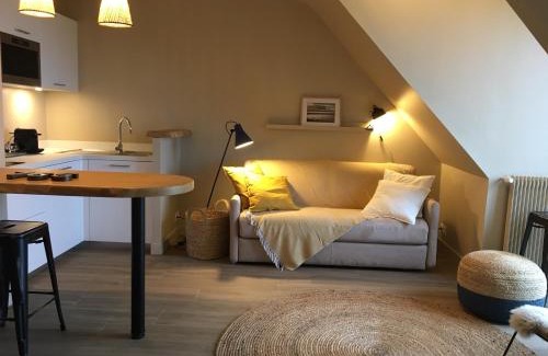 Saint-Guenole Apartamento | APPART-STUDIOS VUE MER PANORAMIQUE ST GUENOLE Côté Mer