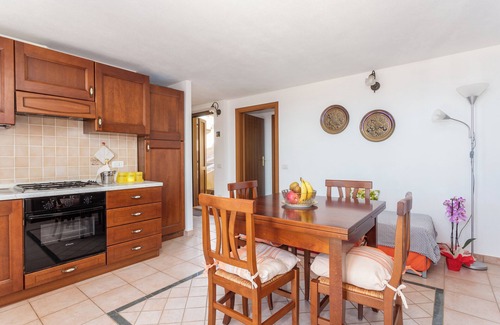 Funtana Meiga Apartamento | Appartamento fronte mare con terrazzo panoramico.