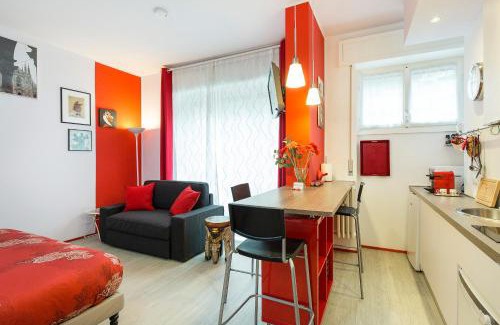 Vigentino Apartamento | Appartamento Rosso a Milano, vicino allo IEO