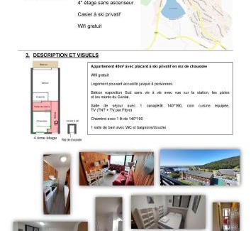 Besse-et-Saint-Anastaise Apartamento | Appartement 40m2 T2 centre de station Super Besse
