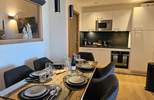 Font-Romeu-Odeillo-Via Apartamento | B-13 T2 Cabine -Apartamento-De Lujo-Habitación con desagüe-Vista a la Montana