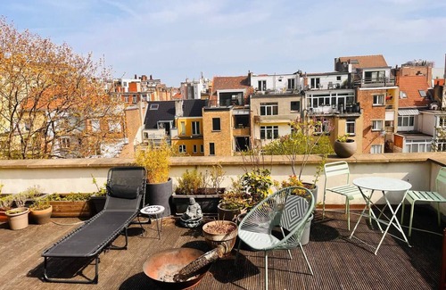 Sint-Jans-Molenbeek Apartamento | Appartement 2 Chambres Grande Terrasse Centre de Bruxelles