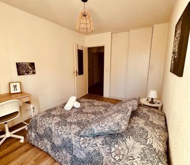 ZAC Andromede Apartamento | Appartement 2 chambres cosy proche aéroport et MEETT au pied du tram