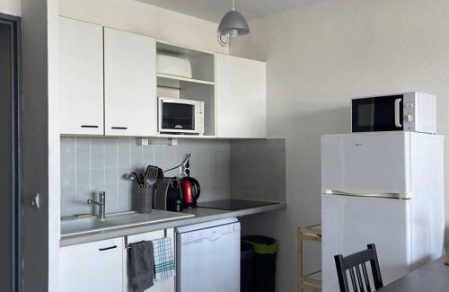 Plage d'Argeles Apartamento | Appartement 2 pièces cabine - 5 pers, clim, parking privé, à 50m de la plage - FR-1-388-34
