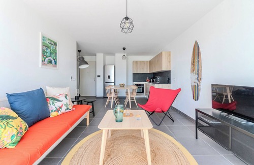 Hyeres Apartamento | Appartement 50m Plage des Salins Vue Mer Terrasse Piscine 2 Parkings 2 Chambres